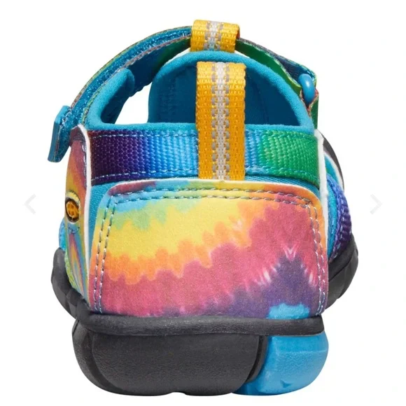 Vibrant KEEN® Big Kids Size 6 Seacamp II CNX in Vivid Blue/Original Tie Dye, GUC - Picture 11 of 14